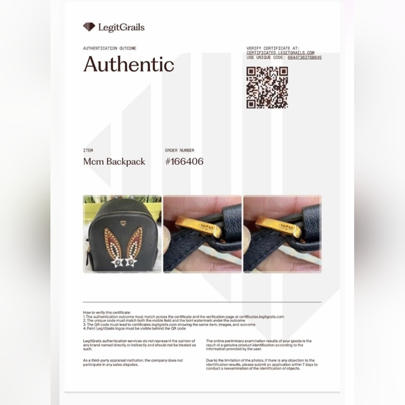 MCM Polke Bunny Backpack With Swarovski Accents LIMITED EDITION - Picture 12 of 12